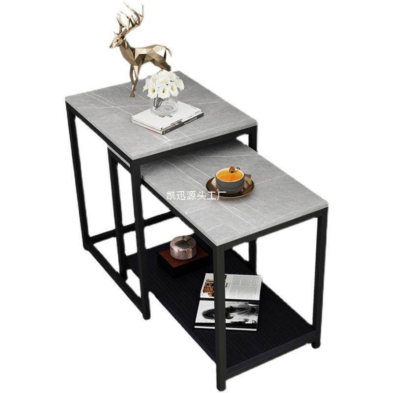 方形简约岩板边几沙发边柜客厅移动小茶几轻奢角几桌沙发旁侧边柜,淘宝优惠券,粉丝福利购,淘宝优惠卷