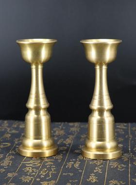 直仿铜097古器供属烛金台烛台铜雕工艺烛台铜器