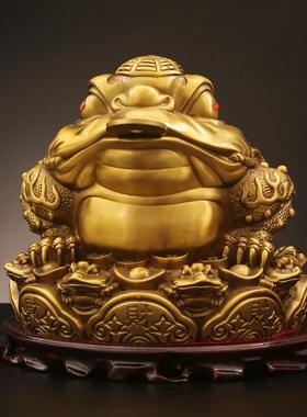 厂批件发八方工来财金蟾摆件开金业店铺MSZ家居蝉礼品铜金蟾摆客