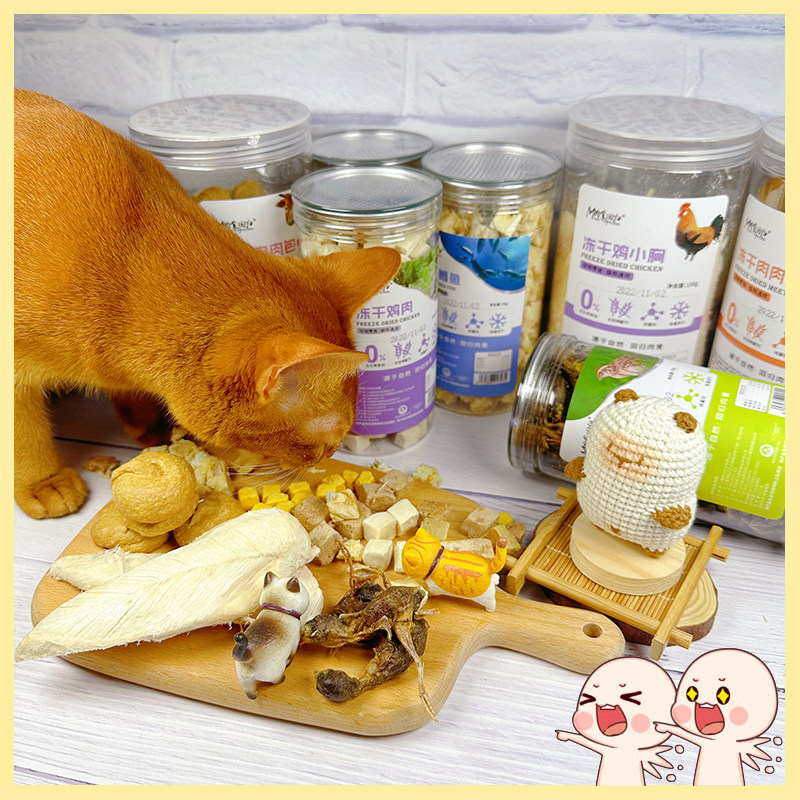 宠物冻干犬猫通用冻干肉增肥发腮鸭鸡肉鹌鹑金枪鱼奖励互动猫零食,淘宝优惠券,粉丝福利购,淘宝优惠卷
