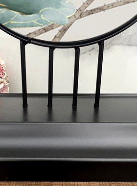 承沁新中式铁艺摆件陶瓷装饰品书房卧室玄关江南水乡客厅创意摆饰