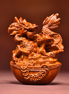 实木十二12生肖摆件全套木雕鼠牛虎兔龙蛇马羊猴鸡狗猪工艺礼品摆