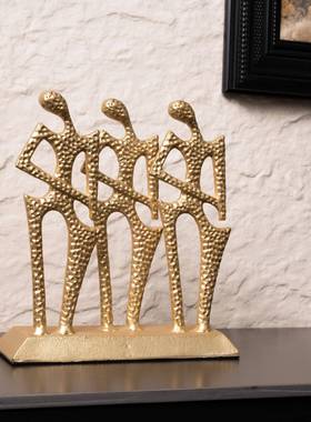 现装轻奢创意抽象人物雕塑艺术饰件客厅玄0034关电视代柜家居摆装