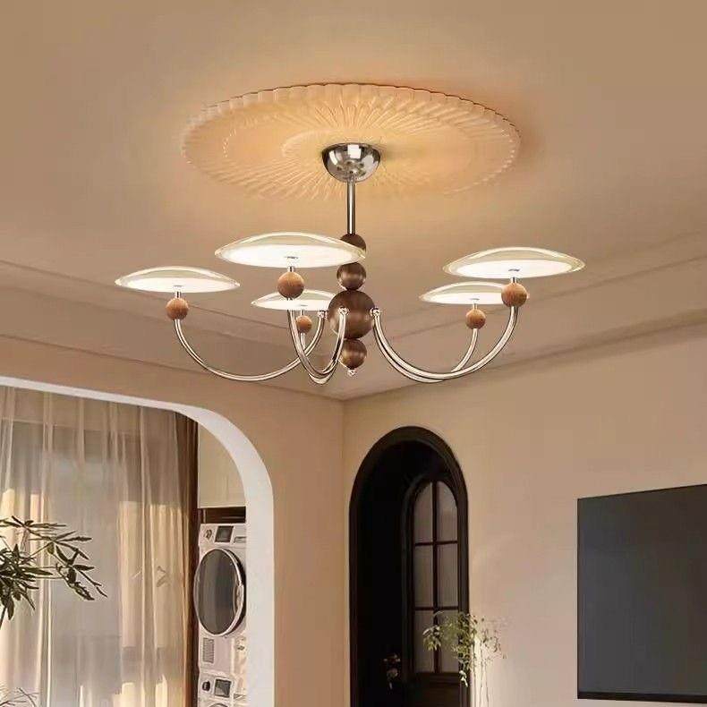 782碟中古风法式中山灯具奶风创意飞护眼厅大主灯油胡桃木色客厅,淘宝优惠券,粉丝福利购,淘宝优惠卷