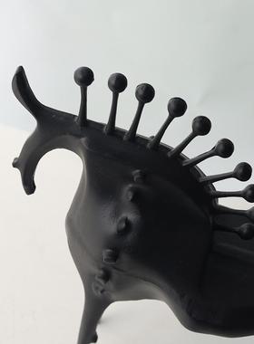 欧式个性刺马摆件客厅玄关室桌样板公B0851间办室卧书房餐厅面家