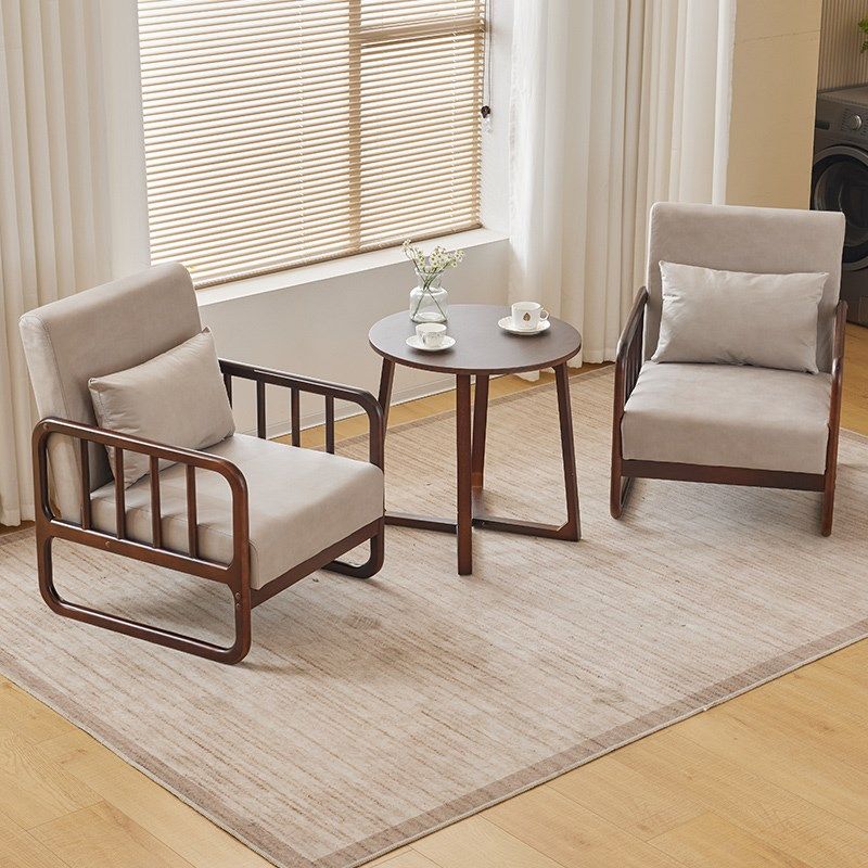 阳台椅实木单人沙发懒人休闲椅家用客厅洽谈茶桌椅民宿休息椅组合,淘宝优惠券,粉丝福利购,淘宝优惠卷