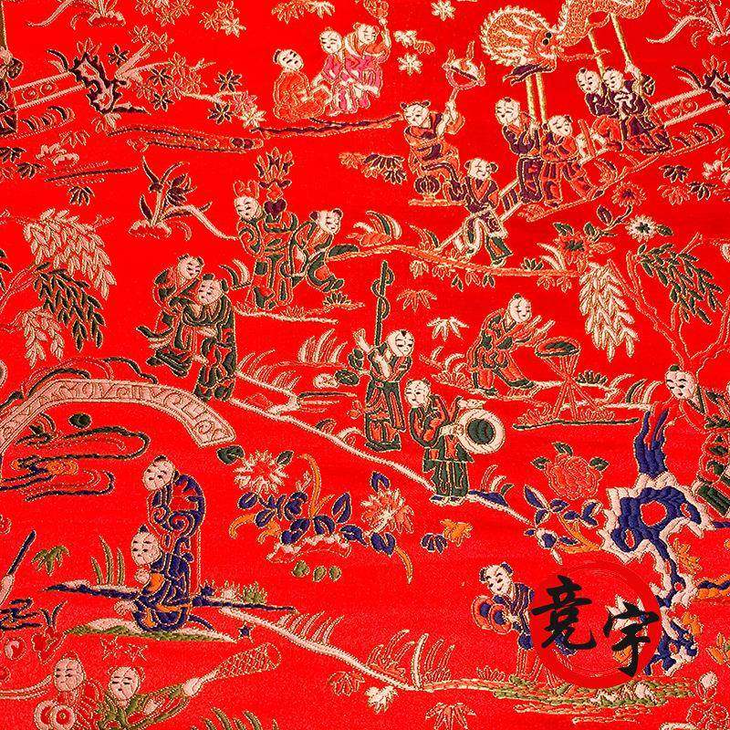VNP10CM仿云锦子图织锦缎儿童拜百年料服面红木家具靠垫布厂5家直,淘宝优惠券,粉丝福利购,淘宝优惠卷