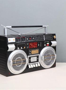 古录磁带音复机模型摆摆件铁艺酒吧影院装录音机56饰摆设道具家居