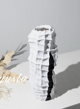 中古风简约NXC客厅间茶几餐厅样板装墅插干花瓶花别器家居软饰品