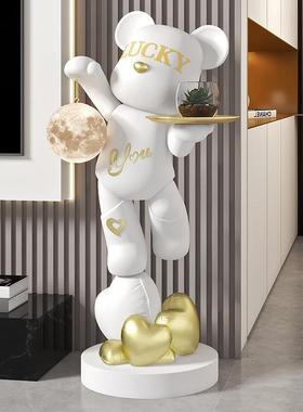 暴力熊QJ2415大型落沙地摆件家客居厅发旁电视柜店会所乔酒迁新居