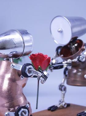 业风属朋克手工机器金人桌面摆装饰求婚暗恋工表MYJ白台件灯个性