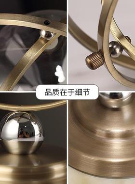 仪轻奢地球沙漏钟计时EH6024器30分创意办公件室摆装饰品家居书房