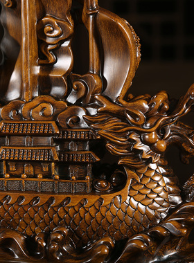 一帆风顺船帆摆件酒店公司开业礼品店铺装饰品酒柜书房办公室摆设