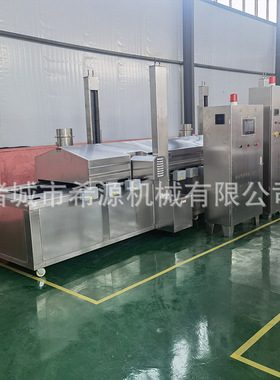 平菇油炸流水线预制菜油炸设备上浆产品油炸生产线全自动油炸机