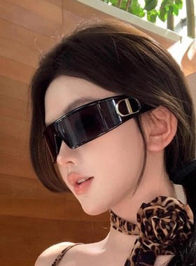 同款发箍墨镜女款二合一2025新款网红级感防晒太阳眼镜两用头箍