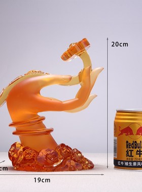 掌上如意琉璃祥云佛手家用礼佛工艺品佛前装饰摆件佛具用品