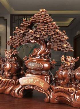 开礼品招财貔貅VWN发财业树摆件关办公乔室玄貔貅迁客厅店铺开业