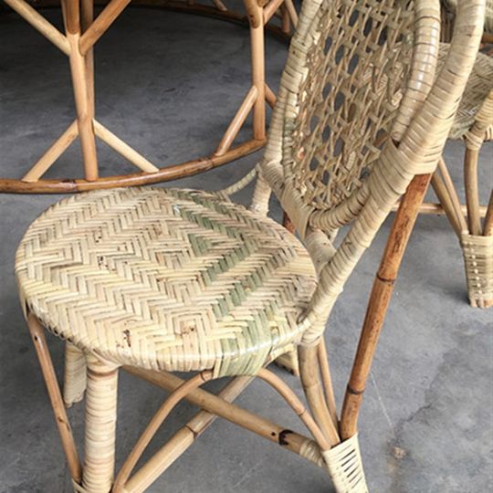 云南傣族纯手工藤蔑餐桌竹编饭桌傣味餐厅装饰阳台榻榻米茶几桌子