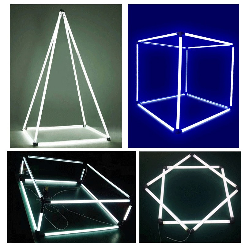 创意造型T8拼接灯管服装店定订制方形模特装饰设计长条灯led酒吧 - 图1