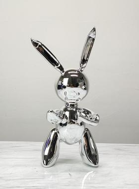 北欧现代板房售楼艺处抽象兔子橱样窗摆件店会所创酒意YZS术软装