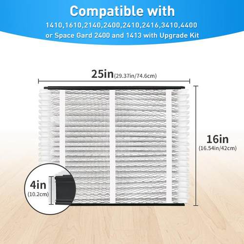 适AprilAirxp配ArilAire413空气净化器替换过滤器-MERV13-16x254 - 图3