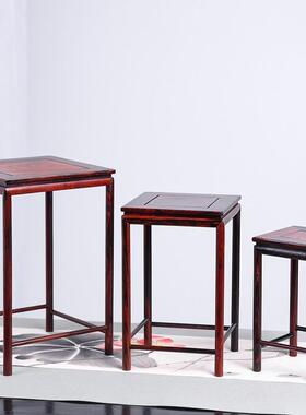 红木模型微型石玉奇器菖茶蒲具茶壶小盆盆景茶桌摆花件底座687678