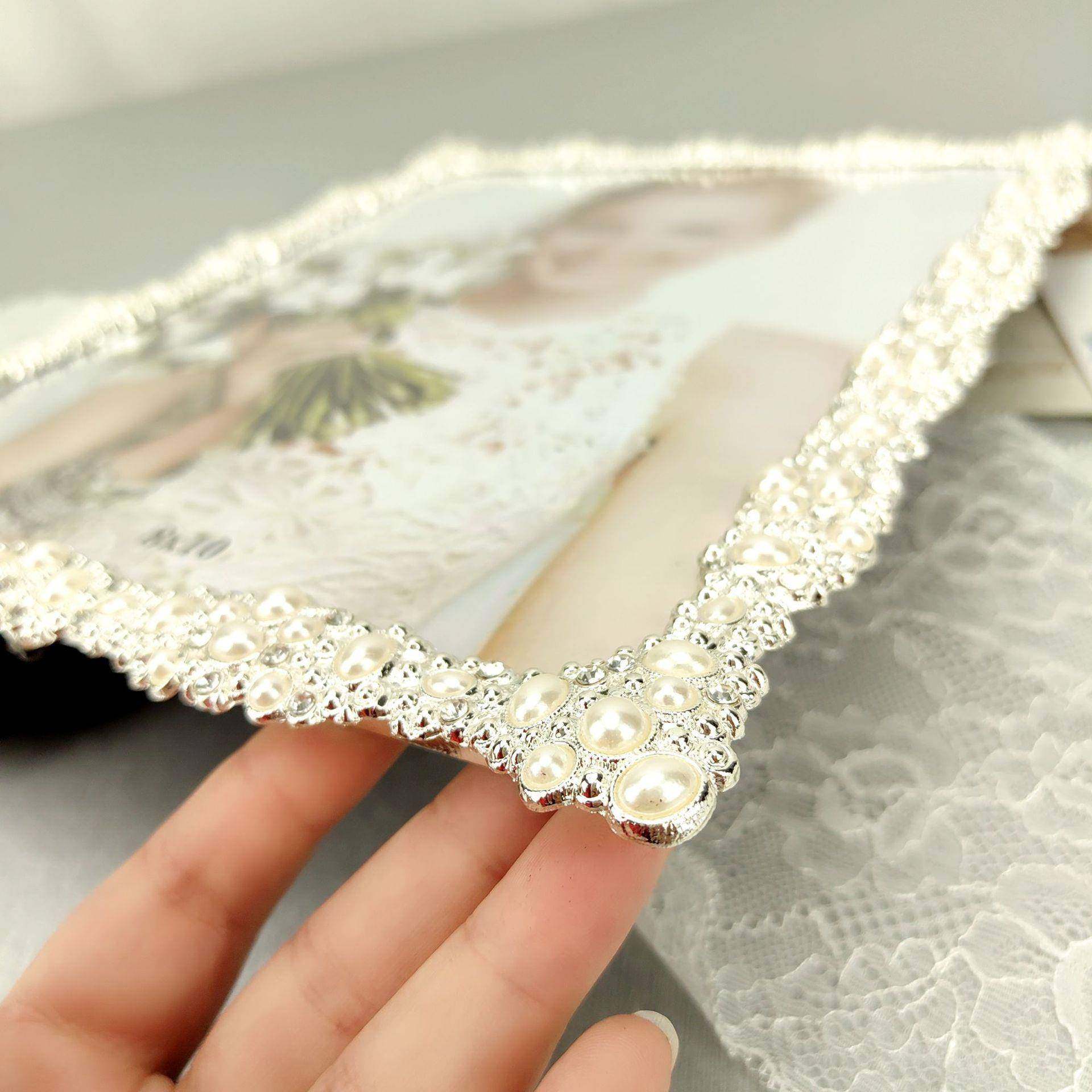 意璀璨人生现代简约手金属珍珠婚纱相框工结婚照创印纪念礼品免费,淘宝优惠券,粉丝福利购,淘宝优惠卷