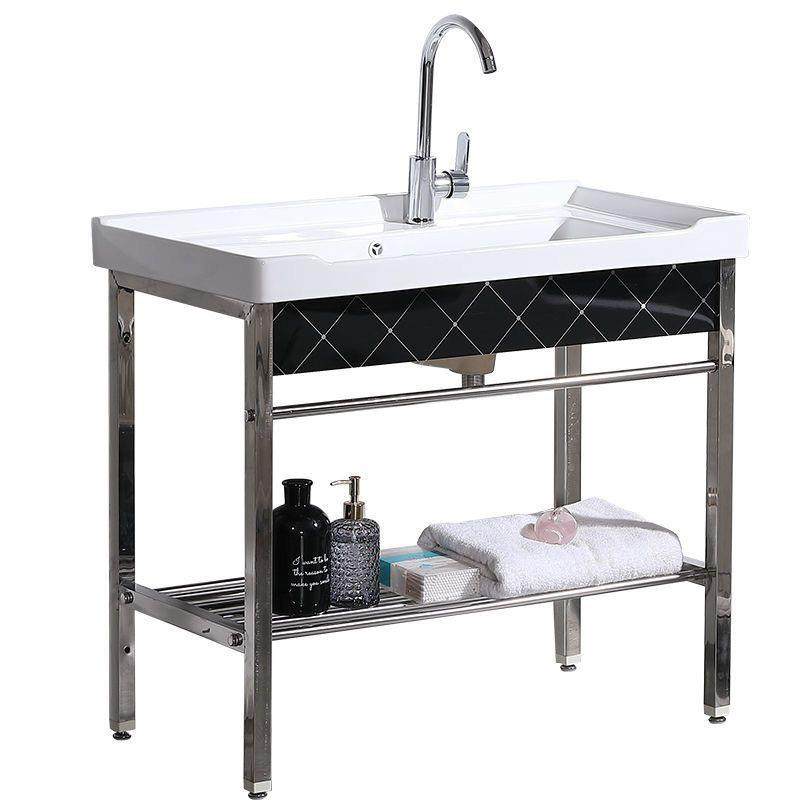 家用陶瓷台阳洗衣锈池盆带434衣板卫生间洗衣水不钢加搓深一体台,淘宝优惠券,粉丝福利购,淘宝优惠卷