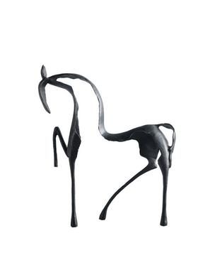 现代轻奢家桌GD-A1247居软装饰铁摆马摆件电视柜书不锈钢动物马艺