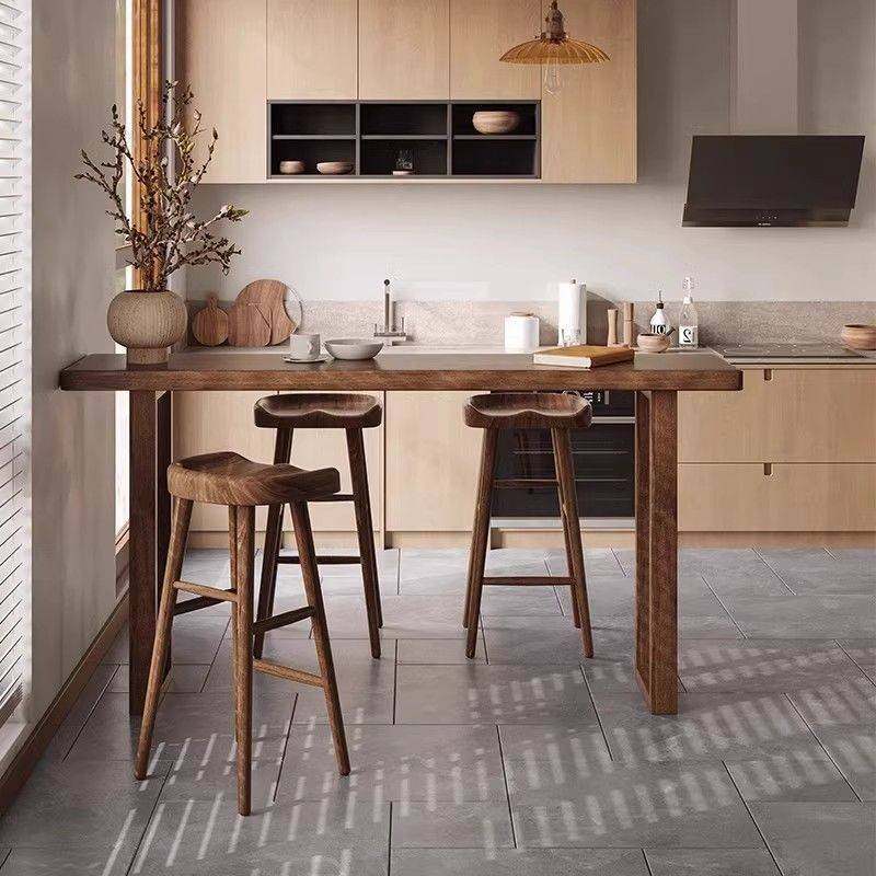 诧寂风阳台实木吧台桌靠窗长条桌靠墙隔断小户型家用岛台玄关桌椅,淘宝优惠券,粉丝福利购,淘宝优惠卷