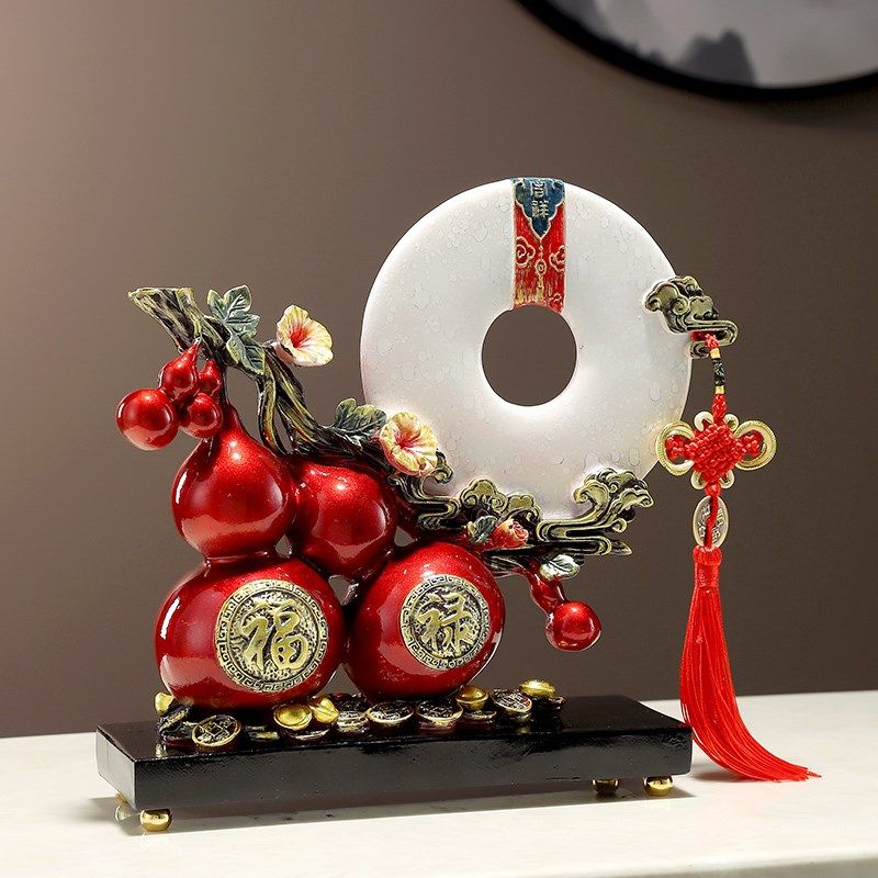 新中式葫芦摆件乔迁新居礼品客厅酒柜玄关搬新房子家居装饰品,淘宝优惠券,粉丝福利购,淘宝优惠卷