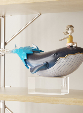 轻奢乘风破浪艺术摆件高档创意客厅电视柜办公室桌面治愈系装饰品