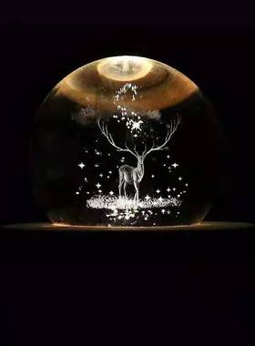 一鹿有你创意摆件家居饰品客厅装饰办公室桌面书桌装饰品日系治愈