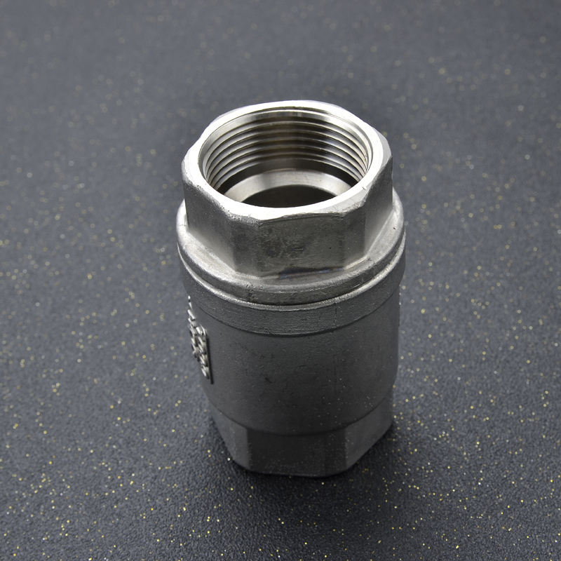 304不锈钢立式止回阀H12W-16P内螺纹丝扣单向弹簧逆止阀4分6分1寸 - 图2