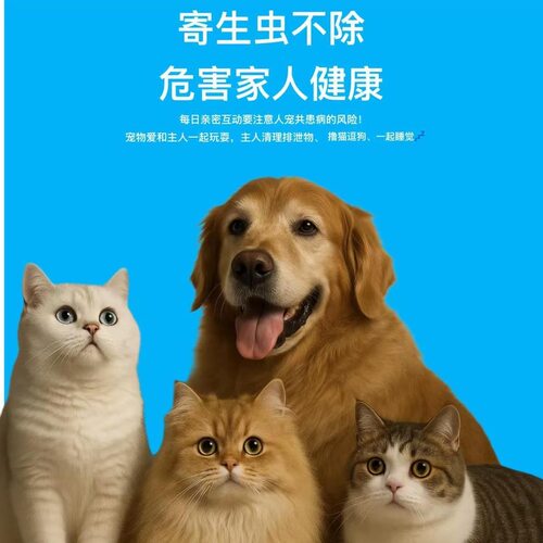 粒粒清宠物驱虫片猫狗通用正品体内外同驱虱子跳蚤饲料原料 - 图1