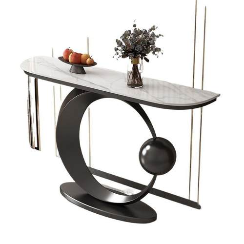 美式隔岩板入式玄关户桌轻奢玄关台靠墙新中中式玄关客厅IYB玄关 - 图3