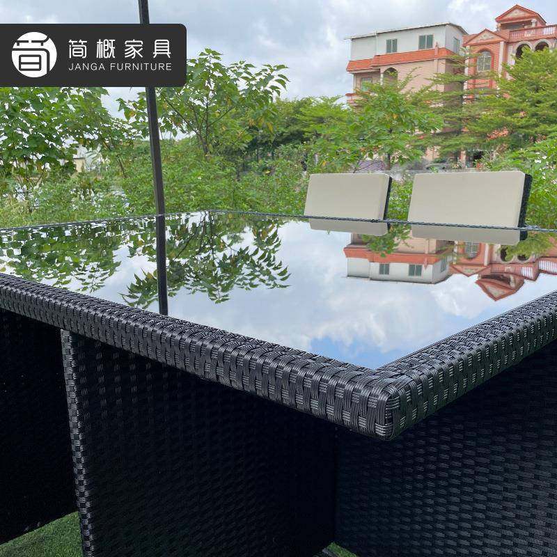 合户外藤编椅沙发餐桌椅组具庭院民宿藤可收家纳餐桌餐桌椅22-7-2 - 图2