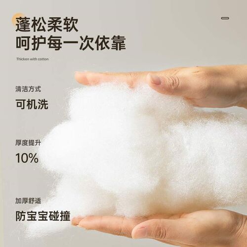 泰迪绒床头靠垫2023新款套罩夹棉加厚床头被通用床头软包背套遮丑 - 图2