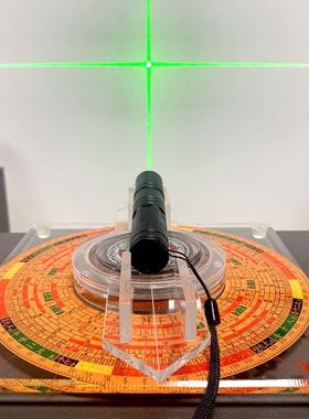 厂家直销半自动激光定位罗盘绿光三元三合综合360度旋转水晶盘面
