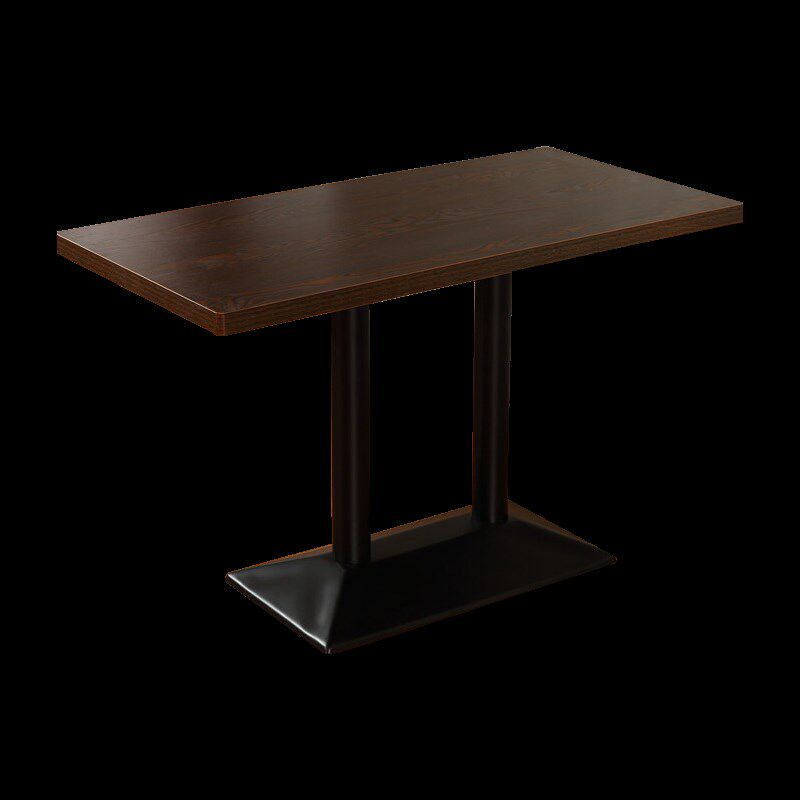 Dining table for home cafe wrought iron round square table hotel restaurant small apartment solid wood table