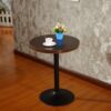 Dining table for home cafe wrought iron round square table hotel restaurant small apartment solid wood table