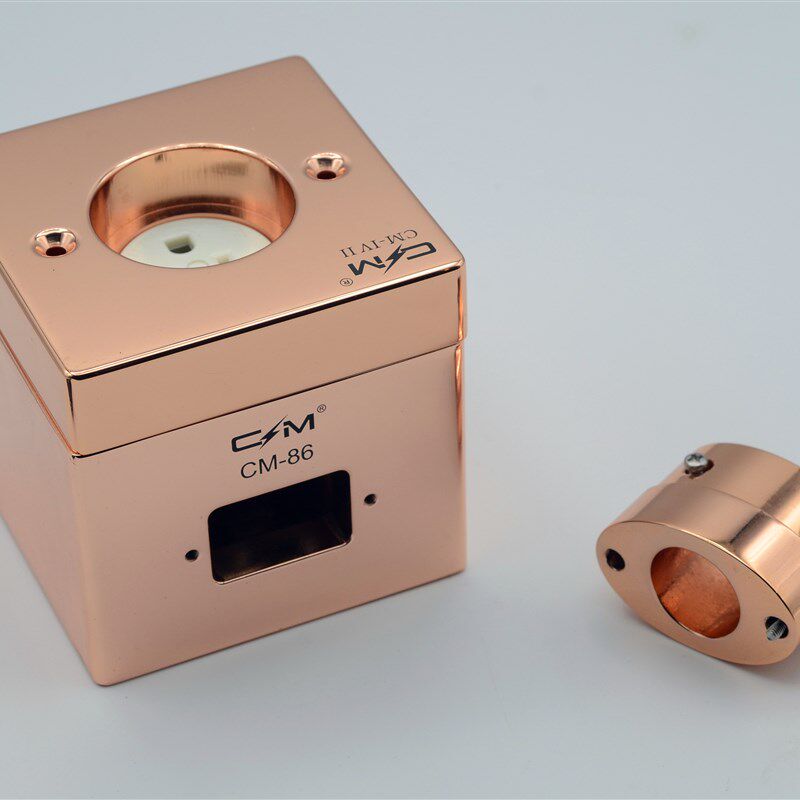 HI-END发烧级音响专线紫铜低盒 紫铜排插 紫铜插座 86*86低合 - 图0