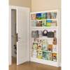 Behind-the-door bookshelf, steel ultra-thin perforated board storage rack, one-piece floor-to-ceiling wall storage, narrow gap, home picture book rack