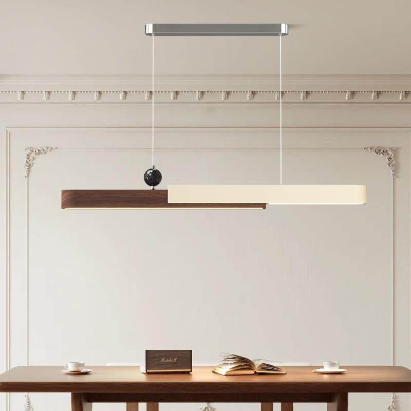 胡简桃木色餐819厅吊灯一字台现代极茶室简灯具餐约桌高亮吧护眼,淘宝优惠券,粉丝福利购,淘宝优惠卷