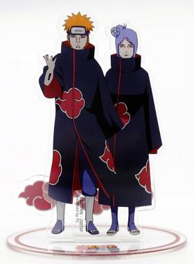 河动漫火影忍者牌周边晓组织宇智鲛波鼬佩恩鬼亚克立力桌星ITB版