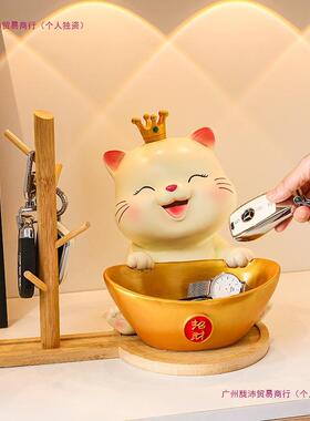 猫入户钥匙关收纳玄件门12351017口柜客厅家居装饰品乔迁新居鞋摆