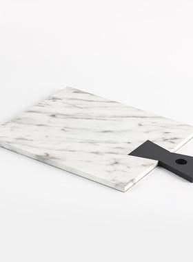 现客代艺术摆件做旧大理石托盘摆盘砧板样板房ZRM民厅餐厅装饰宿