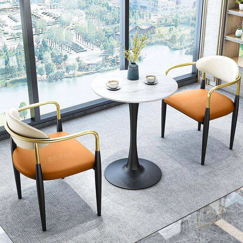 意式轻奢久坐家用餐椅酒店餐厅餐桌凳子靠背洽谈商用饭店实木桌,淘宝优惠券,粉丝福利购,淘宝优惠卷