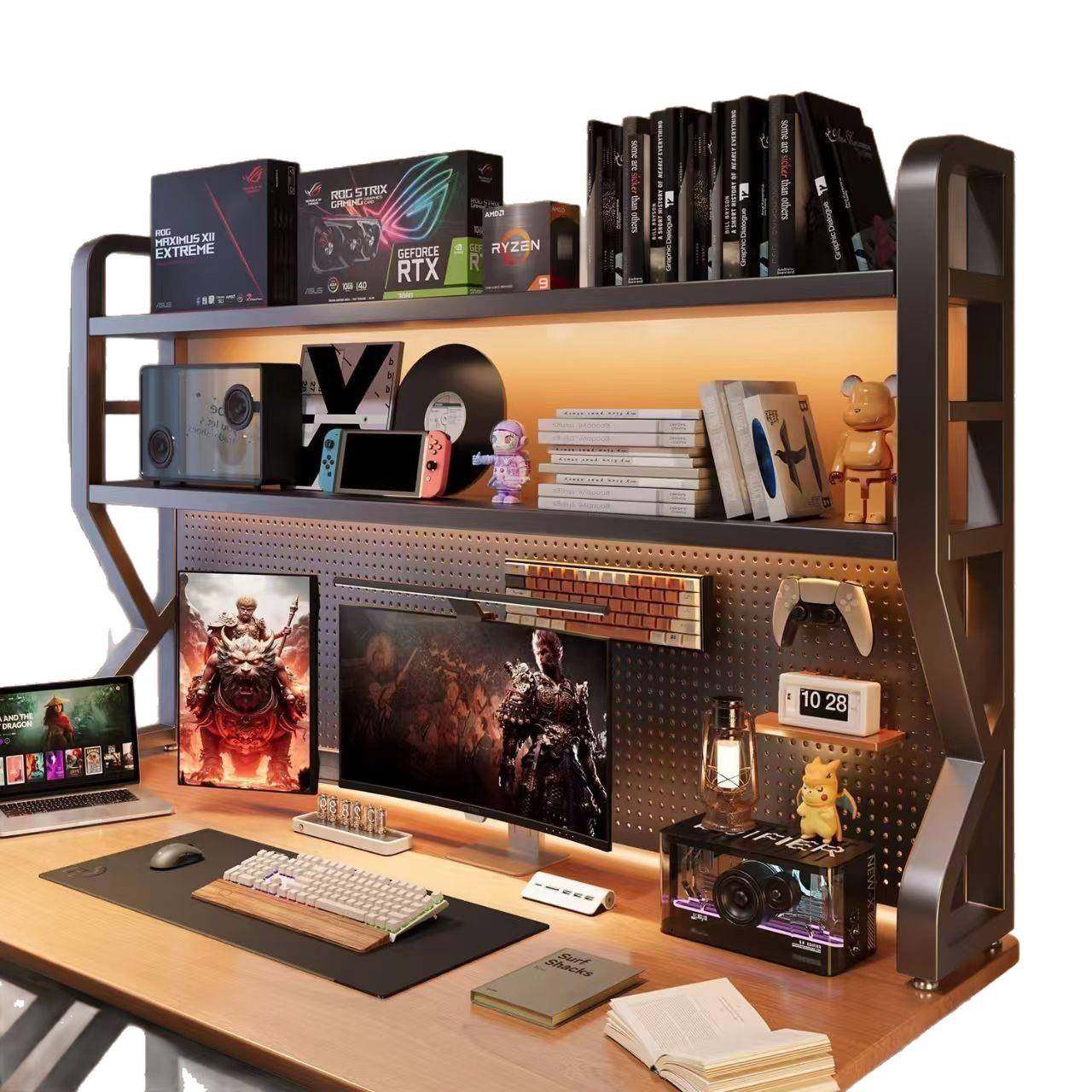 桌面K型洞143洞板多书架置物架学习书桌收纳电脑架办桌层书公架厂,淘宝优惠券,粉丝福利购,淘宝优惠卷