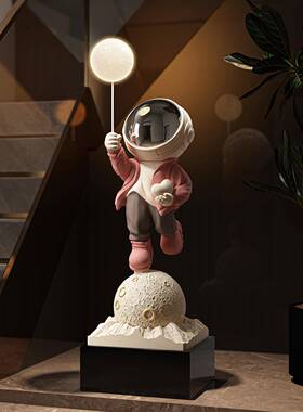 电RJV太空人摆件内视柜旁地宇航员室装饰品客厅氛围灯乔迁落新居